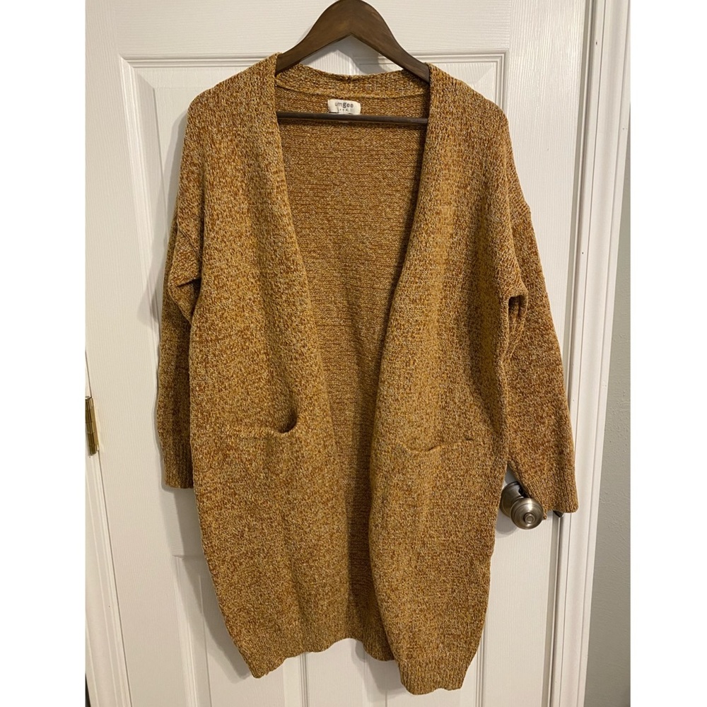Long Camel Cardigan